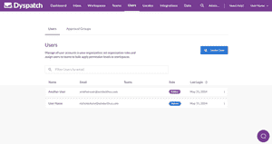Managing Users in an Organization | Dyspatch Support