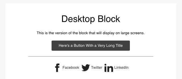 Practice block in desktop view