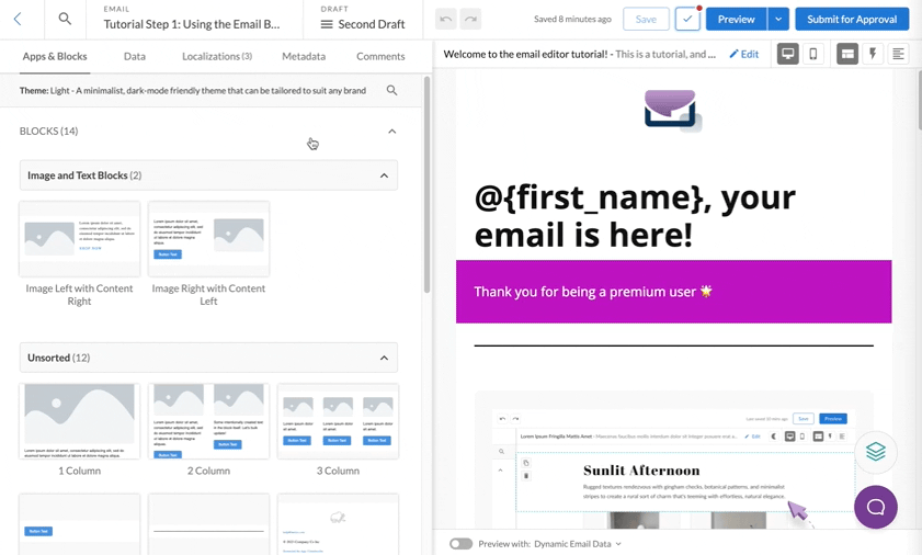 Previewing Your Email With Customer Profiles