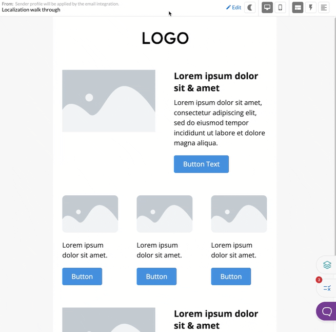 Email Guardrails example warning for missing preheader text