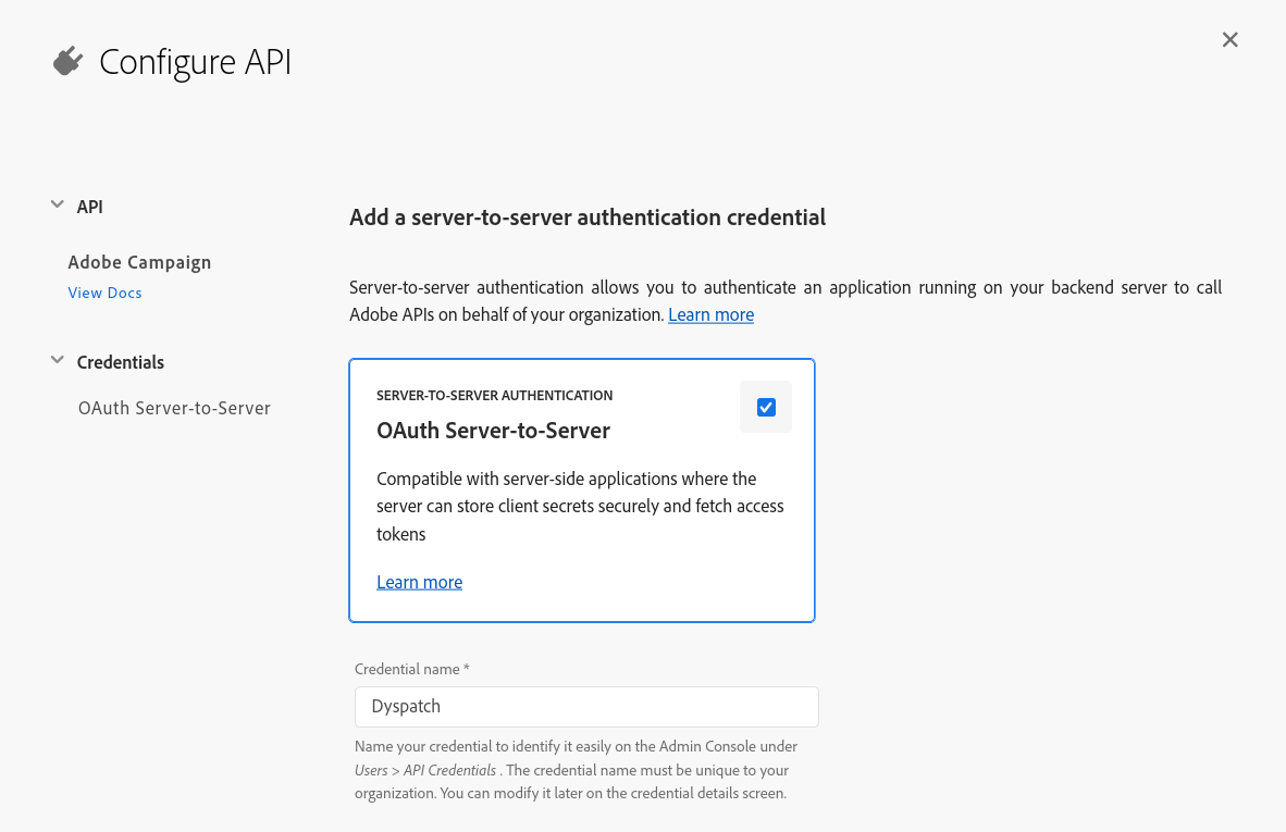Server-to-server authentication