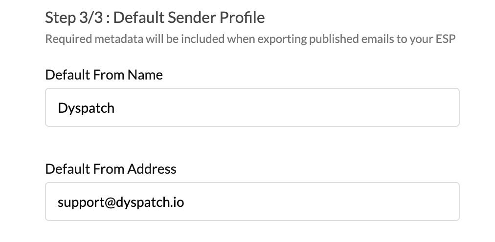 Step 3/4 add Default Sender Profile salesforce Pardot new email service integration