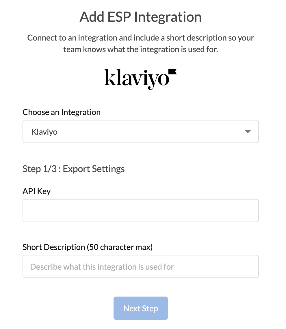 Adding your Klaviyo Integration in Dyspatch