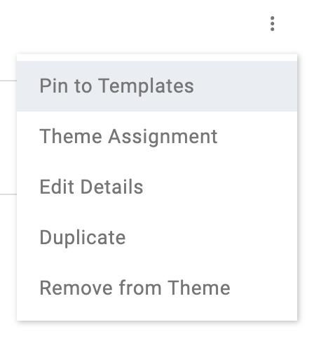 Pinning a block in a theme