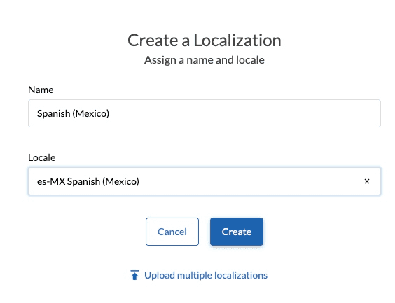 Add your target locale