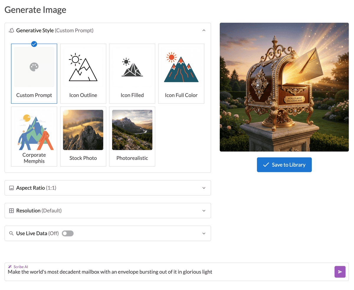 AI Image Generator Settings