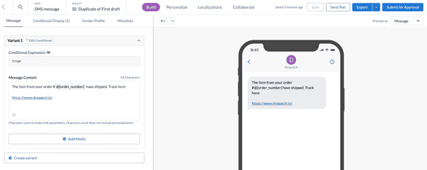 SMS Guide | Dyspatch Support