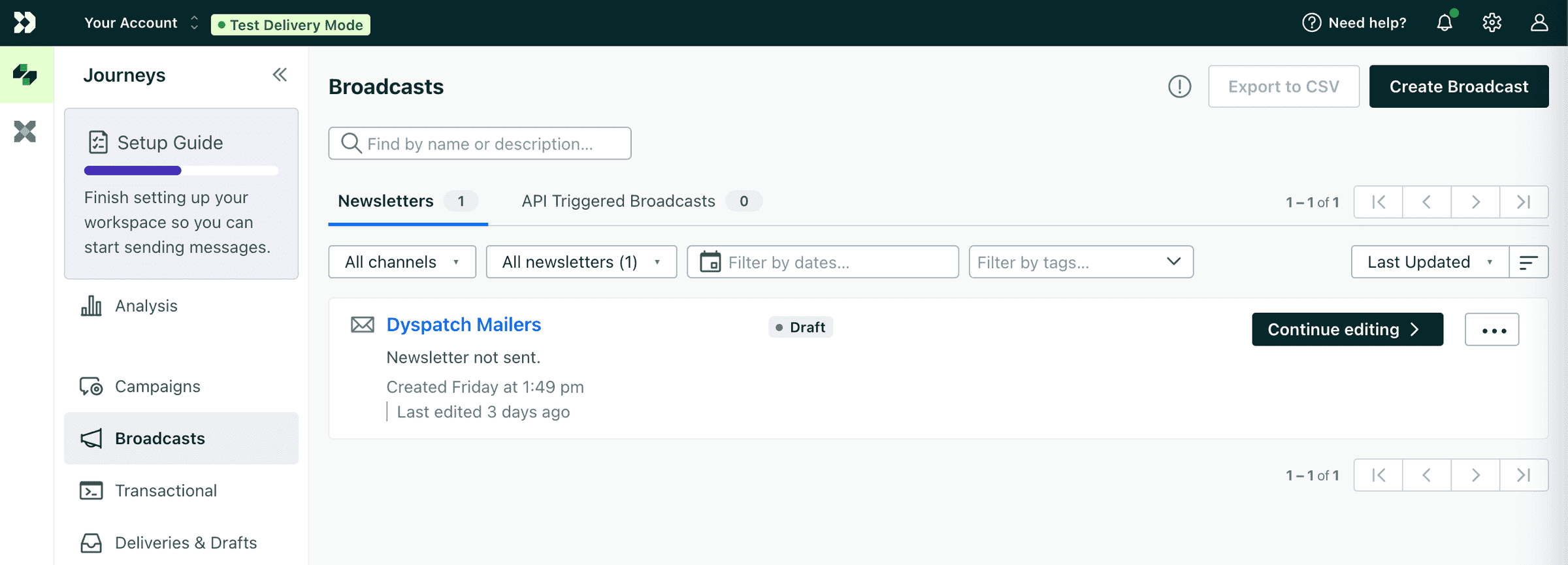 Exporting a Dyspatch Email to Customer.io | Dyspatch Support