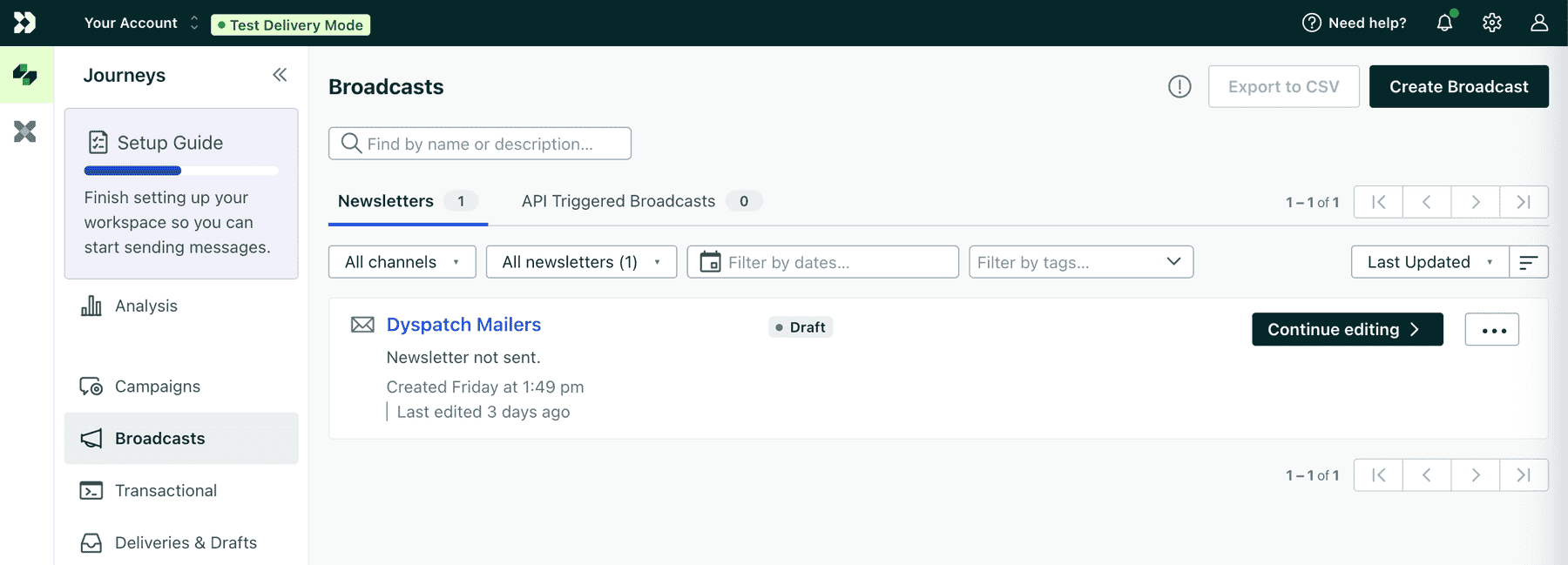 Exporting a Dyspatch Email to Customer.io | Dyspatch Support