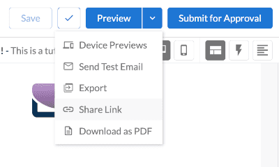 The varied preview options that Dyspatch
supports