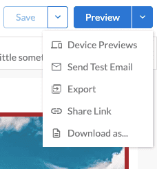 The varied preview options that Dyspatch
supports