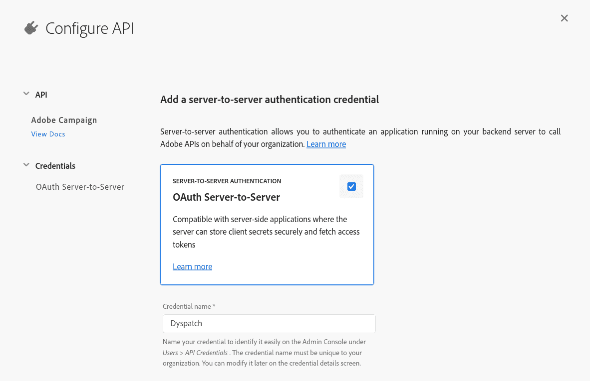 Server-to-server authentication
