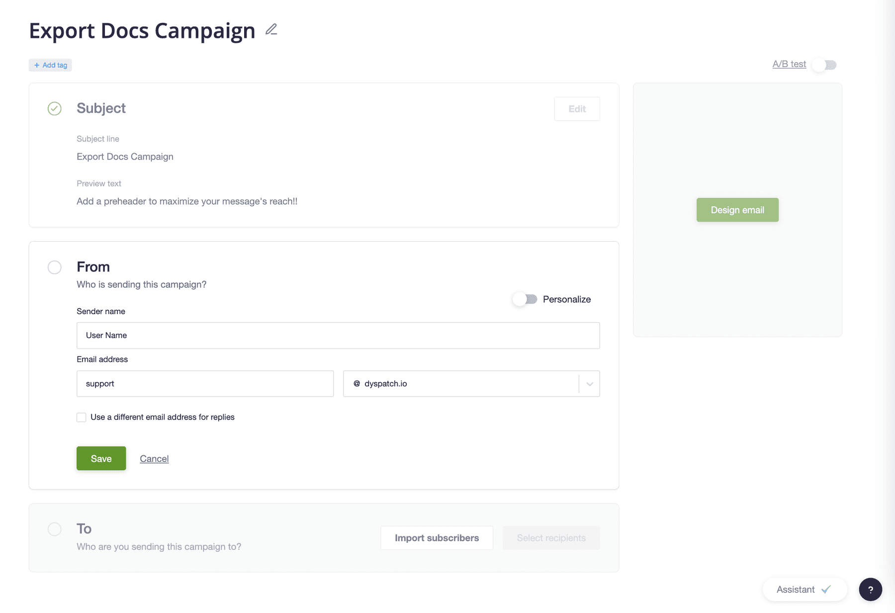 Exporting a Dyspatch Email to Campaign Monitor | Dyspatch Support