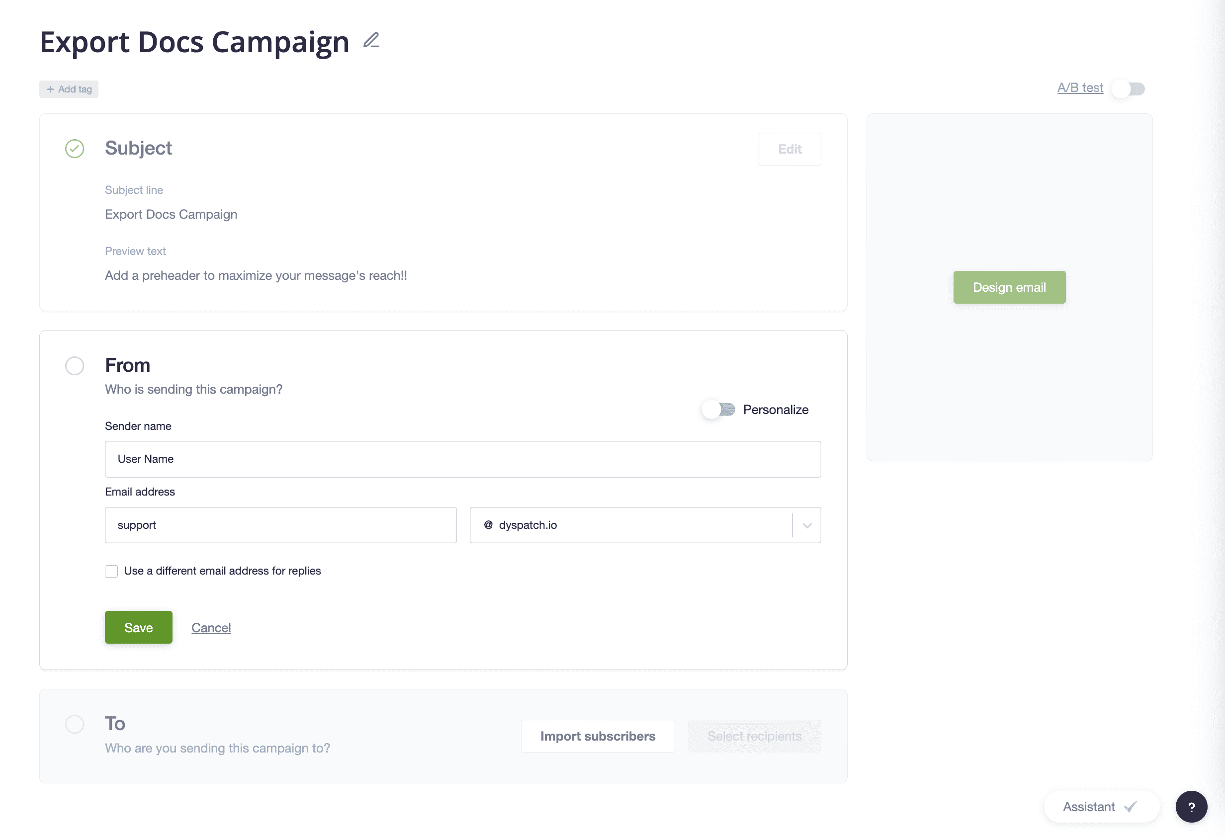 Exporting a Dyspatch Email to Campaign Monitor | Dyspatch Support