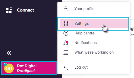 Dotdigital settings
page