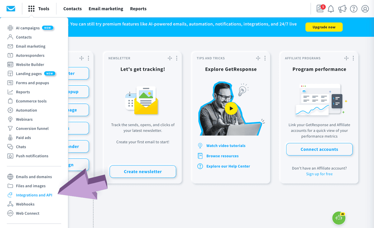 GetResponse API Key