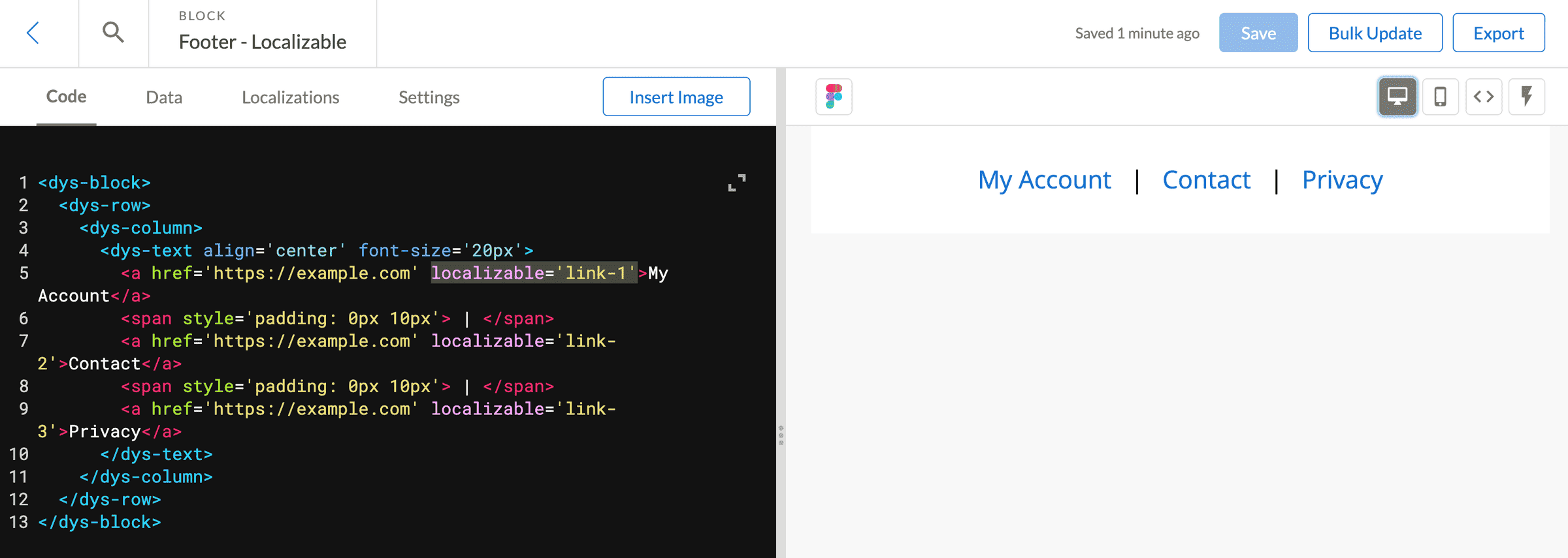 Translating Blocks with Block Localization | Dyspatch Support