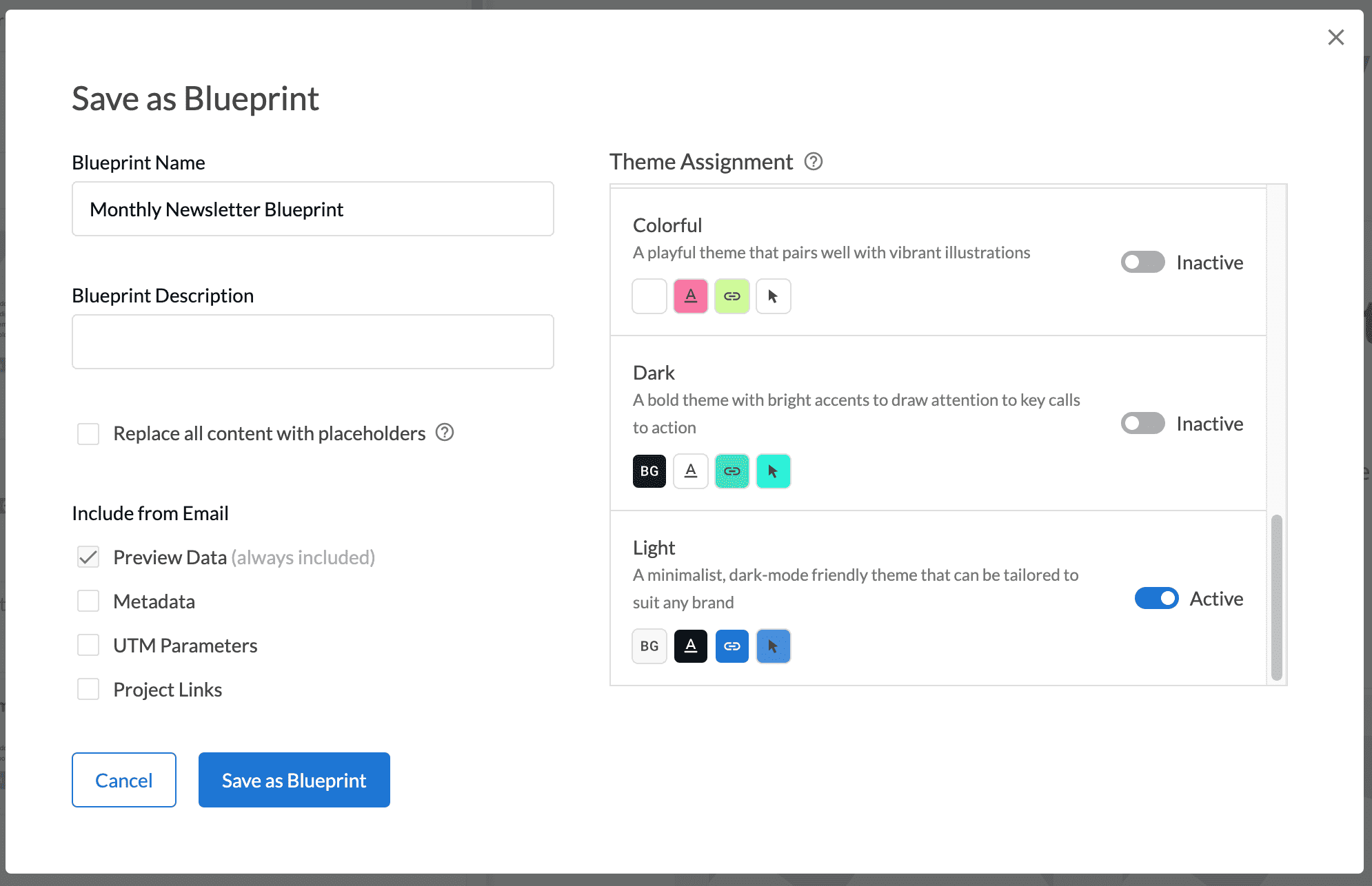 Creating Blueprints | Dyspatch Support