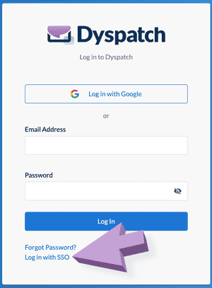 Setting Up SSO | Dyspatch Support
